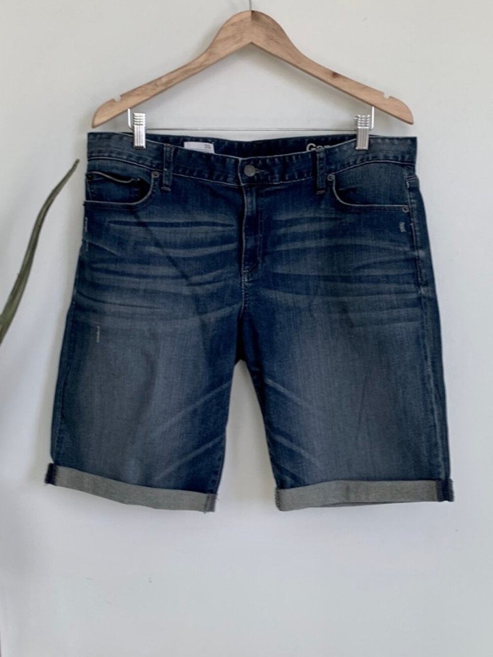 GAP Jorts Jean Shorts 1969 Bermuda Mid Rise size 33 Regular NWOT